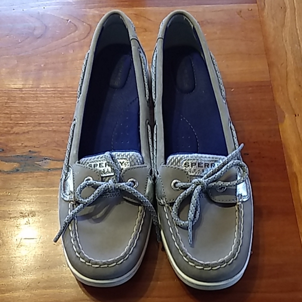 Sperry topsider loafers grey/silver